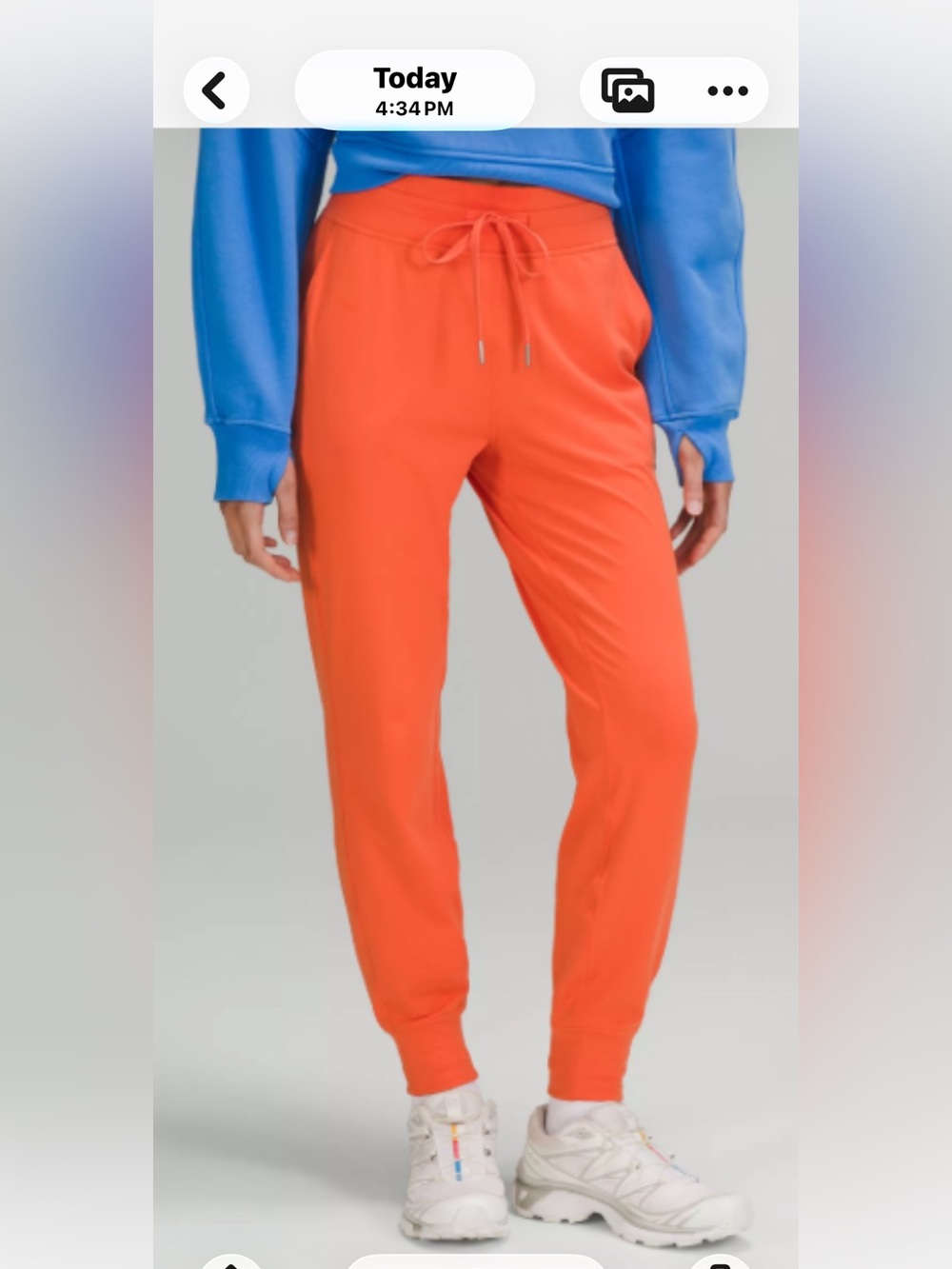 lululemon athletica Bright Orange Jogger Track Pants
